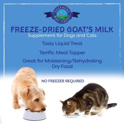 Raw Goat's Milk Super Fruit Blend Freeze-Dried Dog & Cat Treats, 32-oz bottle