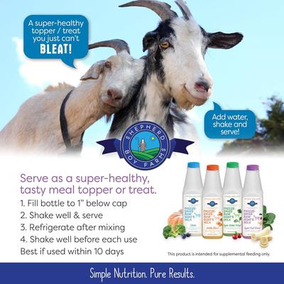 Raw Goat's Milk Super Fruit Blend Freeze-Dried Dog & Cat Treats, 32-oz bottle