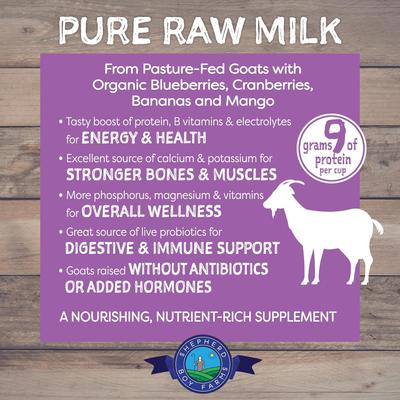 Raw Goat's Milk Super Fruit Blend Freeze-Dried Dog & Cat Treats, 32-oz bottle