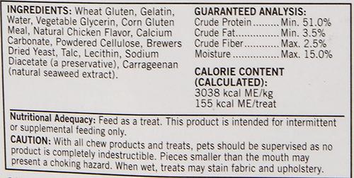 Everlasting Chicken Flavored Dog Treats, Medium, 4 count