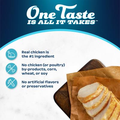 Tastefuls Spoonles Singles Chicken Entrée Pate Wet Cat Food, 2.6-oz tray, 24 count