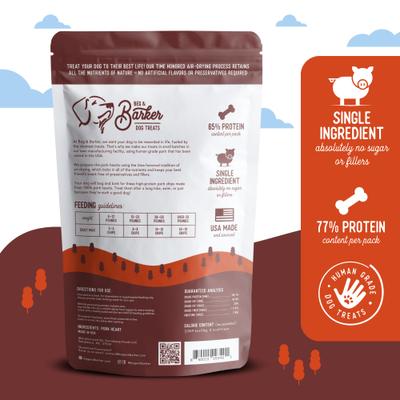 Whole Pork Chips All Natural Single Ingredient Dog Treats, 8-oz bag