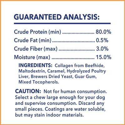 CareChewz 6 to 7-inch Collagen Twist Chicken Flavored Dog Hard Chews, 6 count
