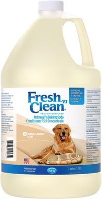 Fresh 'n Clean Oatmeal 'n Baking Soda Dog Conditioner, Tropical Breeze Scent, 15:1 Concentrate, 1-gal bottle