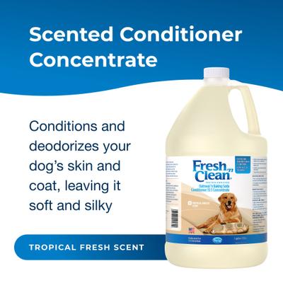 Fresh 'n Clean Oatmeal 'n Baking Soda Dog Conditioner, Tropical Breeze Scent, 15:1 Concentrate, 1-gal bottle