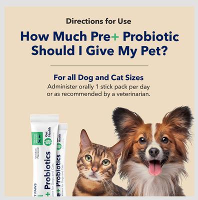 Well Pre+ Probiotic Digestive Support Chicken Flavored Powder Supplement for Dogs & Cats, 30 count