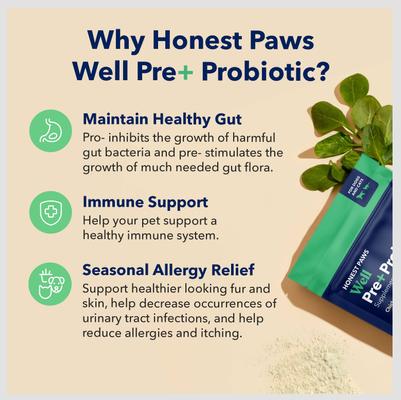 Well Pre+ Probiotic Digestive Support Chicken Flavored Powder Supplement for Dogs & Cats, 30 count