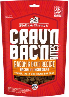Crav'n Bac'n Bites Bacon & Duck Recipe Dog Treats, 8.25-oz bag