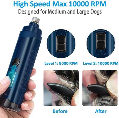 LED Dog & Cat Nail Grinder, Blue