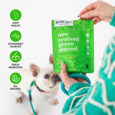 Green Mussel Air Dried Dog Treat, 1.7-oz bag