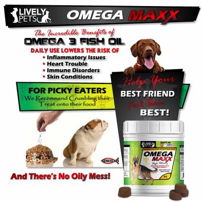 Omega Maxx Fish Oil Large & Giant Dog Soft Chews, 90 count