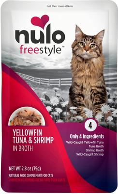 FreeStyle Yellowfin Tuna & Shrimp in Broth Cat Food Topper, 2.8-oz, case of 24