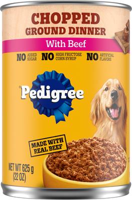Chopped Ground Dinner with Beef Adult Canned Wet Dog Food, 13.2-oz, case of 12