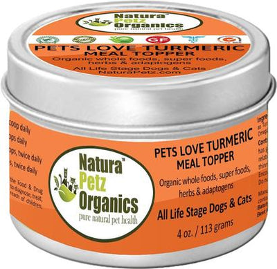 Pets Love Turmeric Turkey Flavored Powder Immune Supplement for Dogs, 4-oz tin