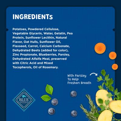 Dental Bones Mini All Natural Rawhide-Free Dental Dog Treats, 44 count