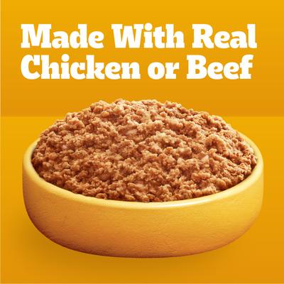 Chopped Ground Dinner Variety Pack Adult Wet Dog Food, 3.5-oz pouch, bundle of 60