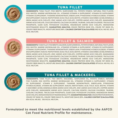 Vitality Fish Pate Selection Grain-Free Wet Cat Food, 5.5-oz can, case of 12