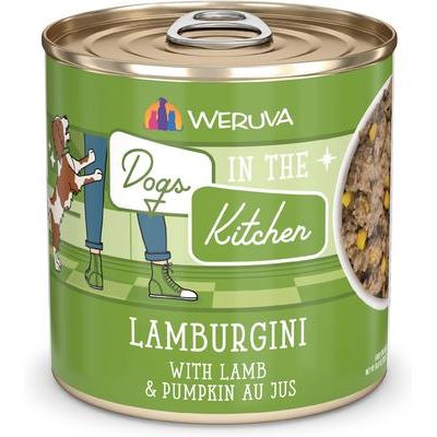 Alimento húmedo para perros desmenuzado sin cereales Dogs in the Kitchen, paquete variado de pollo, pavo y salmón, lata de 10 oz, caja de 12
