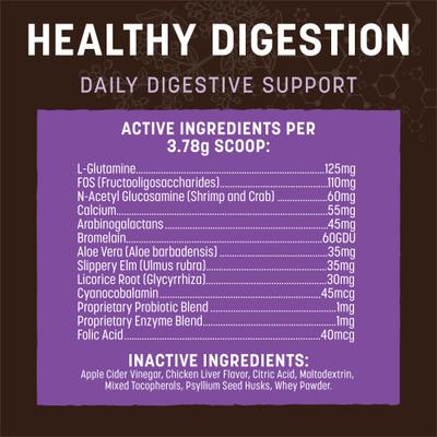Apothecary Healthy Digestion Digestive Nutritional Probiotic Powder Supplement for Dogs & Cats, 8-oz container