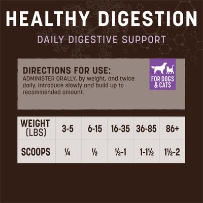 Apothecary Healthy Digestion Digestive Nutritional Probiotic Powder Supplement for Dogs & Cats, 8-oz container