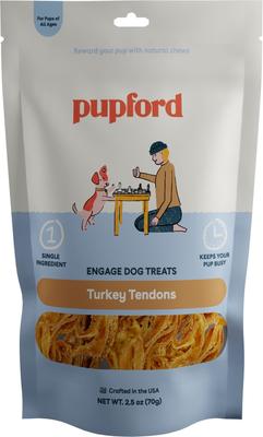 Masticables de tendones de pavo para perros, 10 unidades