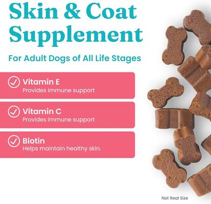 OMG! Chicken Flavored Soft Chews Omega 3 Fish Oil Supplement for Dogs, 60 count