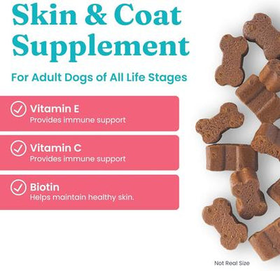 OMG! Chicken Flavored Soft Chews Omega 3 Fish Oil Supplement for Dogs, 60 count