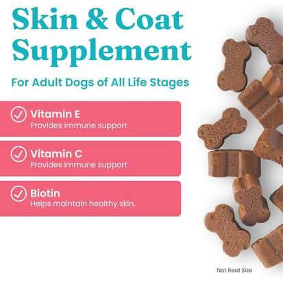 ¡Dios mío! Masticables blandos con sabor a pollo, suplemento de aceite de pescado Omega 3 para perros, 60 unidades