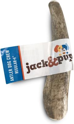 Small Whole Elk Antler Dog Chew Treats, 4-in