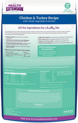 Grain-Free Chicken & Turkey Recipe Dry Dog Food, 23.5-lb bag