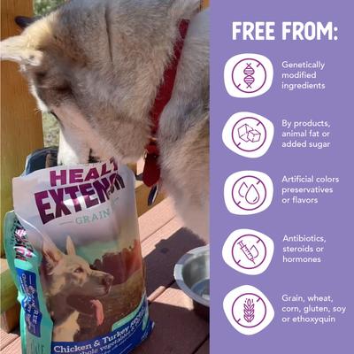 Grain-Free Chicken & Turkey Recipe Dry Dog Food, 23.5-lb bag