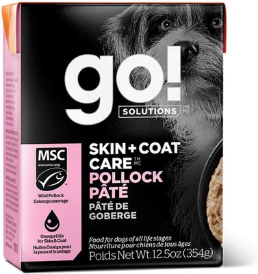 Skin + Coat Care Turkey & Salmon Pate Dog Food, 12.5-oz, case of 12
