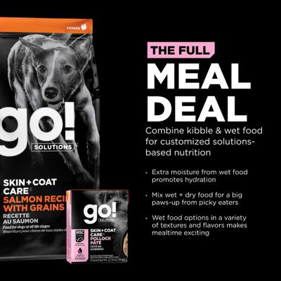 Skin + Coat Care Pollock Pate Dog Food, 12.5-oz, case of 12