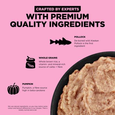 Skin + Coat Care Pollock Pate Dog Food, 12.5-oz, case of 12