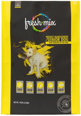 Fresh Mix Weight Management Senior Formula Dry Dog Food, 14-lb bag
