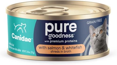 Adore Grain-Free Salmon & Whitefish in Broth Canned Cat Food, 2.46-oz, case of 24