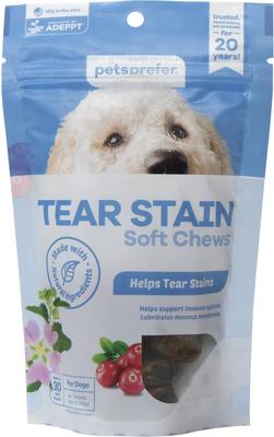 Tear Stain Removal Pork Flavor Soft Chew Dog Supplement, 30 count