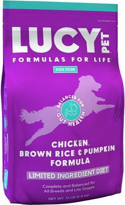 Limited Ingredient Diet Chicken, Brown Rice & Pumpkin Formula Dry Dog Food, 12-lb bag