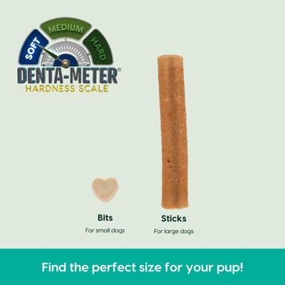 Breath Bursts Peppermint Sticks Medium/Large Dental Dog Treats, 6-oz bag