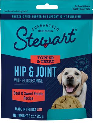 Hip & Joint with Glucosamine, Beef & Sweet Potato Recipe Limited-Ingredient Adult Freeze-Dried Dog Treats, 8-oz pouch