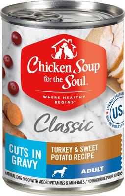 Classic Cuts in Gravy Turkey & Sweet Potato Recipe Adult Dog Food, 13-oz can, case of 12