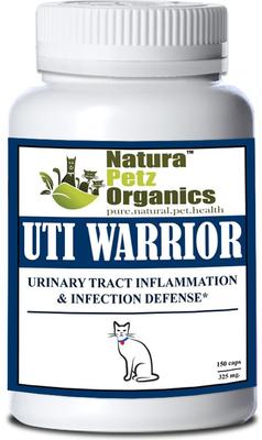 UTI WARRIOR MAX* Suplemento para gatos contra la inflamación y las infecciones crónicas del tracto urinario*, 150 unidades