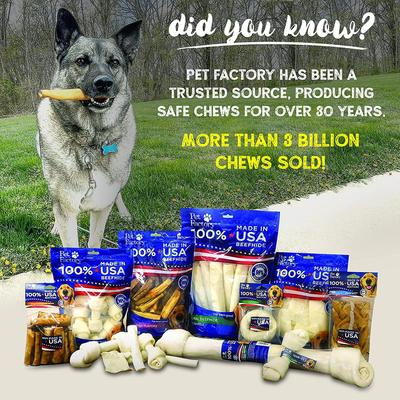 CareChewz 6 to 7-inch Collagen Braid Chicken Flavored Dog Hard Chews, 15 count