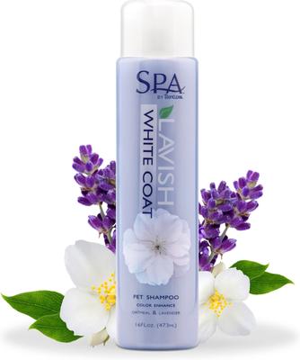 Spa White Coat Dog & Cat Shampoo, Luxurious Lavender Scent, 1-gal bottle