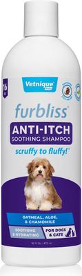 Furbliss Anti-Itch Soothing Oatmeal Shampoo for Dogs & Cats, 16-fl oz bottle