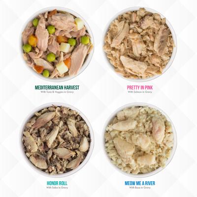 Comida enlatada para gatos TruLuxe TruSurf Variety Pack sin cereales, 3 oz, caja de 24