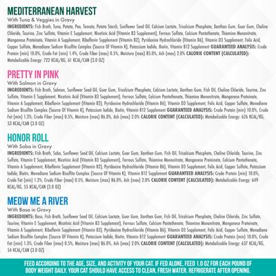 Comida enlatada para gatos TruLuxe TruSurf Variety Pack sin cereales, 3 oz, caja de 24