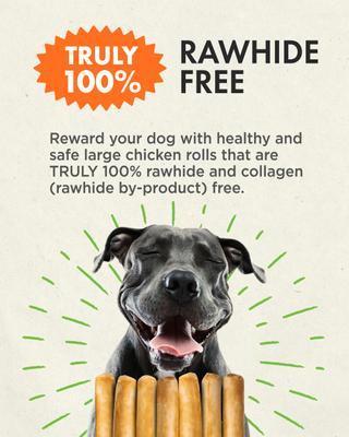 Hide Free Chicken Recipe X-Large Roll Dog Chew Treat, 2 count