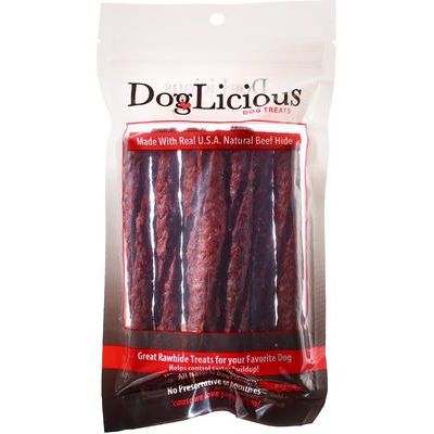 Golosinas masticables para perros DogLicious Munchy Basted Rawhide, 8 unidades
