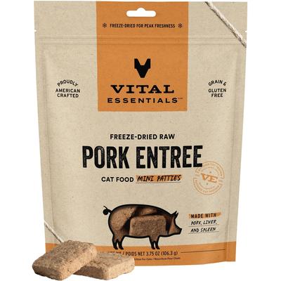 Freeze-Dried Raw Duck Mini Patties Entree Cat Food, 8-oz bag